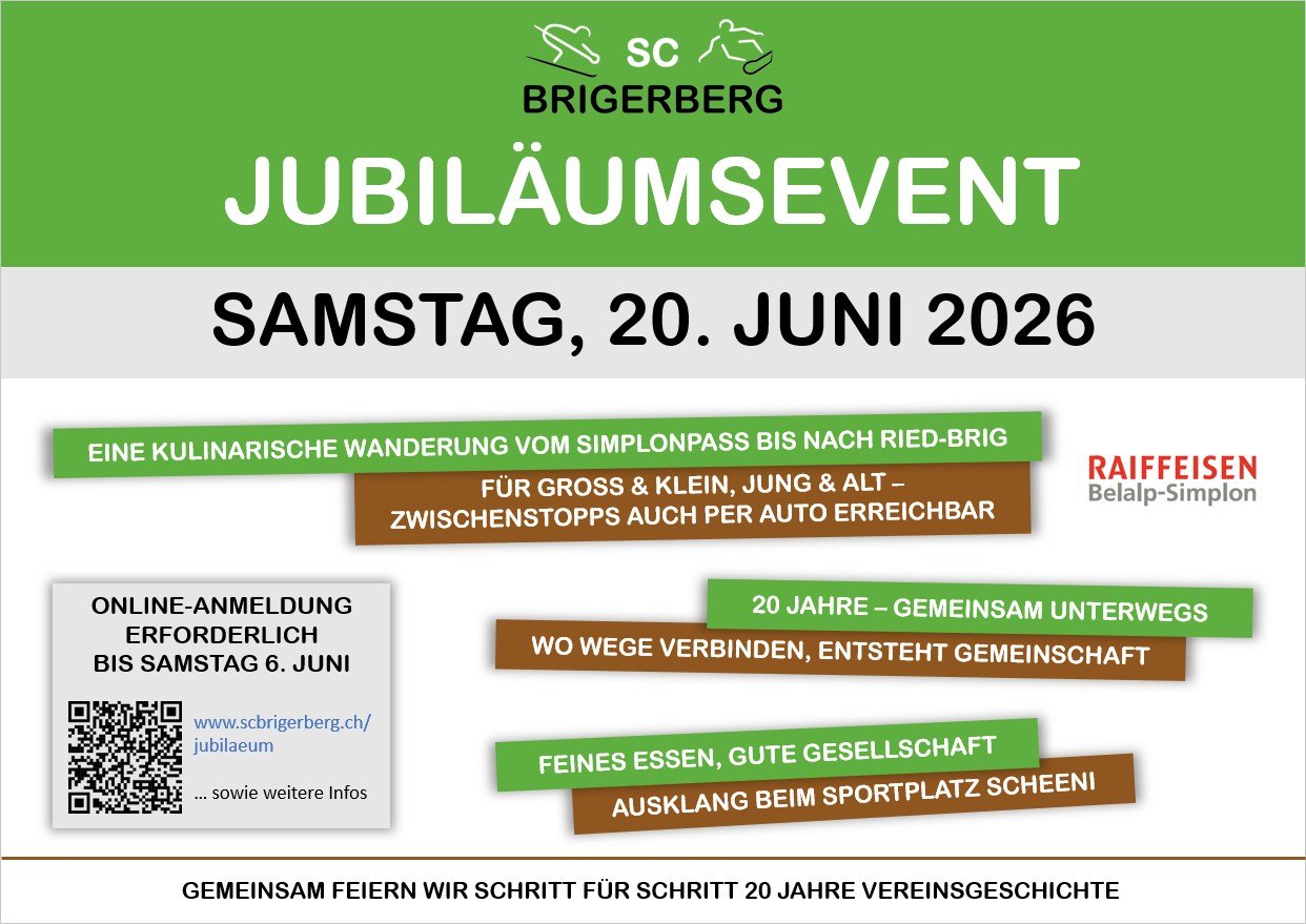 Flyer Jubiläumsevent